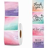 Joatuxul 2''×2'' Square Thermal Sticker Labels, Self-Adhesive 2 Inch Direct Thermal Labels, Multi-Purpose Sticker for DIY Logo Design,Name Tag,QR Code, 500 Labels/1 Roll, Nebula