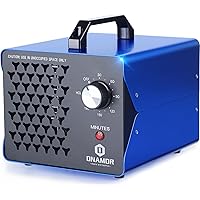 Generador De Ozono Doméstico 60000 Mg/h - Para Espacios Hasta 500 M², Con Mando A Distancia, Ideal Para Purificar Aire En Casa, Coche O Garaje