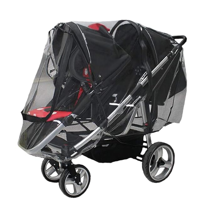 side by side double stroller rain cover