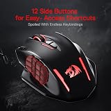 Redragon M913 Impact Elite Wireless MMO Gaming Mouse 16000 DPI 12 Side Buttons view 4