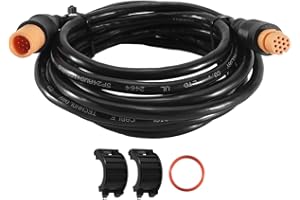 10FT Transducer Extension Cable Replacement for 010-11617-32, 12-Pin Marine-Grade Cable Compatible with Garmin Scanning Trans