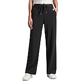 CRZ YOGA 4-Way Stretch Casual Pants for Women 30" - Straight Leg with Pockets for Work Dress Travel