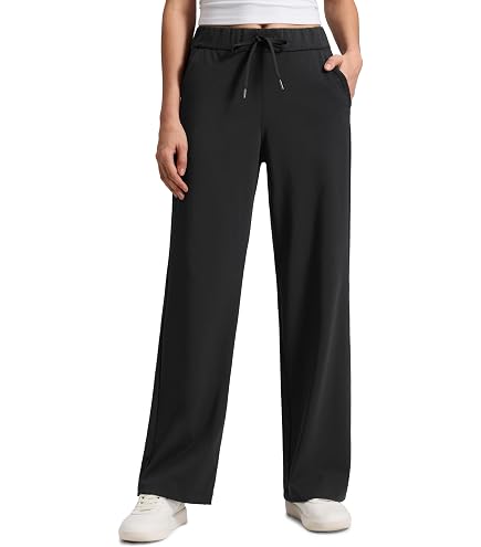 Amazon.com: CRZ YOGA 4-Way Stretch Wide Leg Work Pants 29