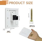 Sakerr Cat6 Gigabit RJ45 Network Socket Dual-Pass Ethernet Wall Outlet Female view 2