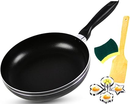 Amazon Co Jp フライパン ノンスティック グリル 油をはじく スキレット ソテーパン 取っ手付き くっつかないコーティング プフォアフリー ブラック 10インチ 26cm Ebvcccb ホーム キッチン