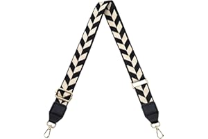 S&loyoe Purse Straps Replacement Crossbody Bag Strap Adjustable Wide Guitar Straps for Handbags 1.5inch