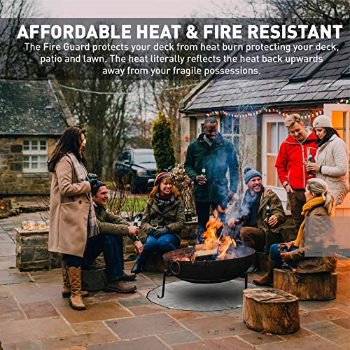Deck Protector Fireproof Mat Fire Pit Pad Deck Protector Great for