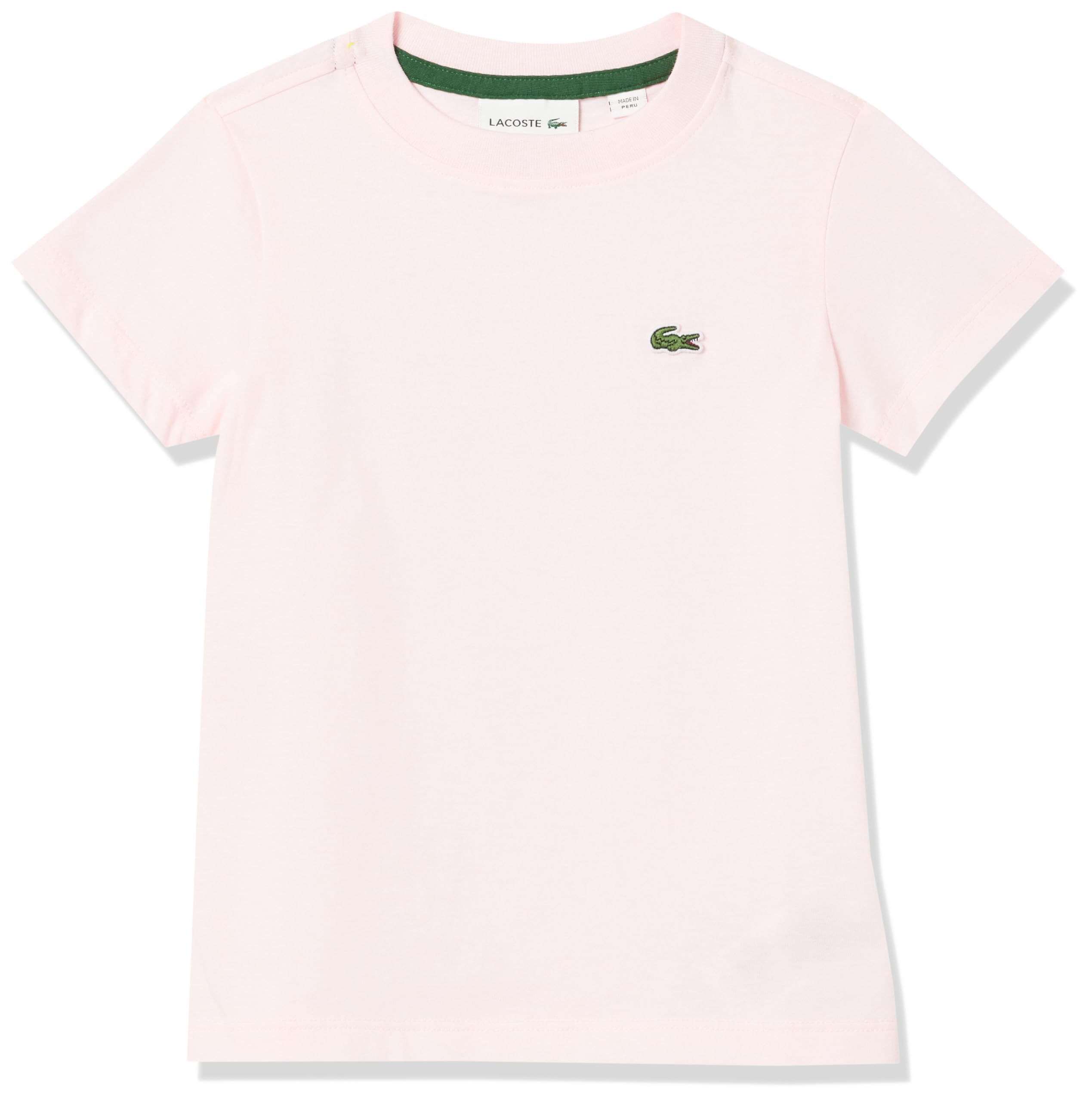 Lacoste Unisex Adult Short Sleeve Crew Neck Classic Cotton T-Shirt, Flamant, 5T US