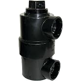NIBCO Fig No 5891, 1-1/2 in. x 3 in. x 6 in. ABS DWV Swivel Drum Trap Hub x Hub x Cleanout with Plug