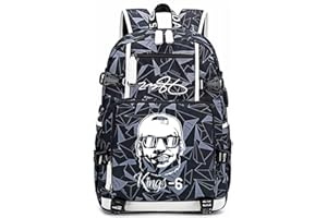 FANwenfeng Basketball Player James Luminous Backpack Travel Backpack Fans Bag for Men Women (Style 6)
