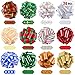 24 Pieces 5'' Wrap Ribbon Pull Bows, Assorted Christmas Gift Wrapping Ribbon Accessories, Bows, Wine Bottles, Baskets, Xmas Décor Party Supplies