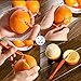 6PCS Easy Orange Citrus Peeler in Bright Orange Color Kitchen Tool