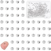 UNICRAFTALE 200pcs 2mm Stainless Steel Cube Spacer Beads for DIY Bracelet Necklace Jewelry Making