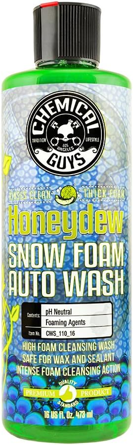 Chemical Guys CWS_110 Honeydew Snow Foam Car Wash Soap and Cleanser (1 Gal), 128 fl. Oz (Gallon): Automotive