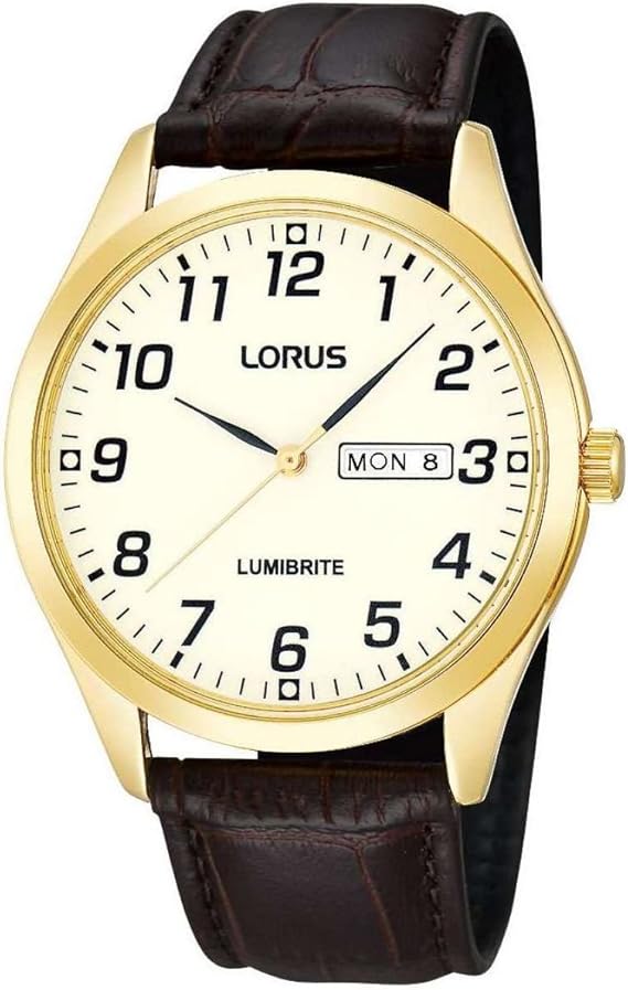 Lorus Watches Mens Gold Date Dress Watch Amazon.de Uhren