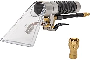 Ceelpeopar Carpet Extractor Wand for Shop Vac/Mytee Upholstery Vacuum Extractor, 1/4"Quick Disconnect Coupler Valve, Upholstery Cleaning Extractor Hand Tool for Carpet Cleaning/Car Detailing
