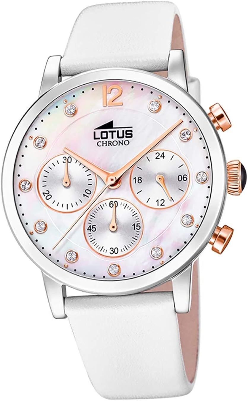 Lotus Reloj Cronógrafo para Mujer de Cuarzo con Correa en Cuero 18674/1