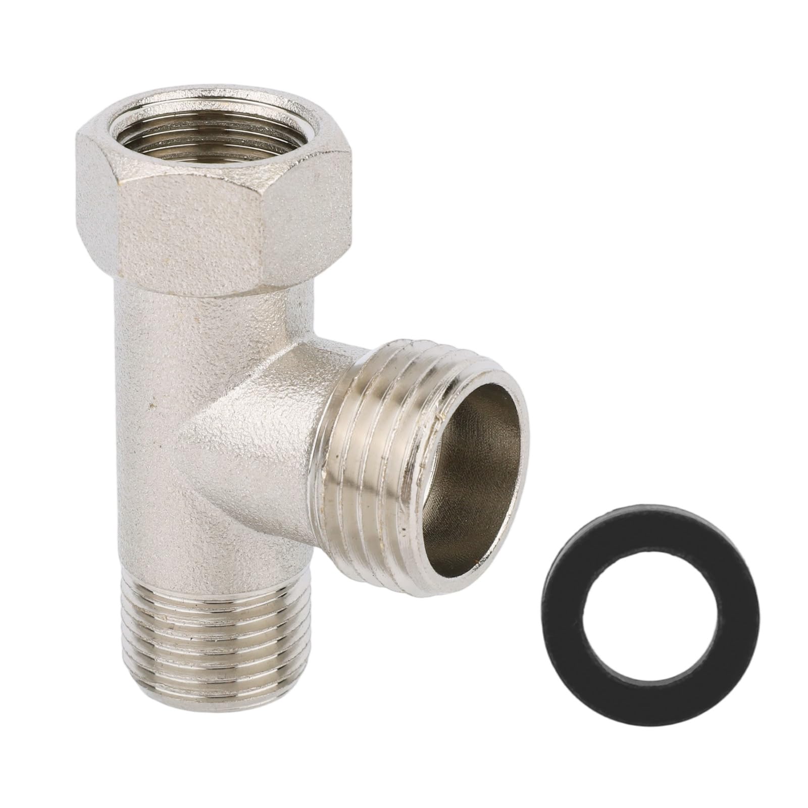 Photo 1 of 3/8 x 1/2 Bidet T Adapter for Toto Washlets 3/8"x3/8"x1/2" 3-Way Compression Tee Connector with Washers, Skirted Toilet Installation Fitting Replacement Parts RV & Home Toilet Splitter Valve