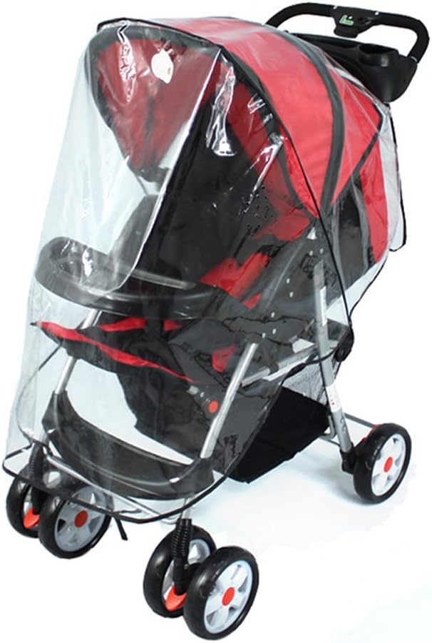 Luckcart Universal Waterproof Plastic Cover For Baby Carriage Stroller To Protect Child From Rain Wind