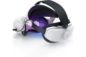 YOGES Battery Head Strap Compatible with Oculus Quest 2 Accessories, Rechargable Adjustable Headstrap for VR Headset Compatible with Meta Quest 2