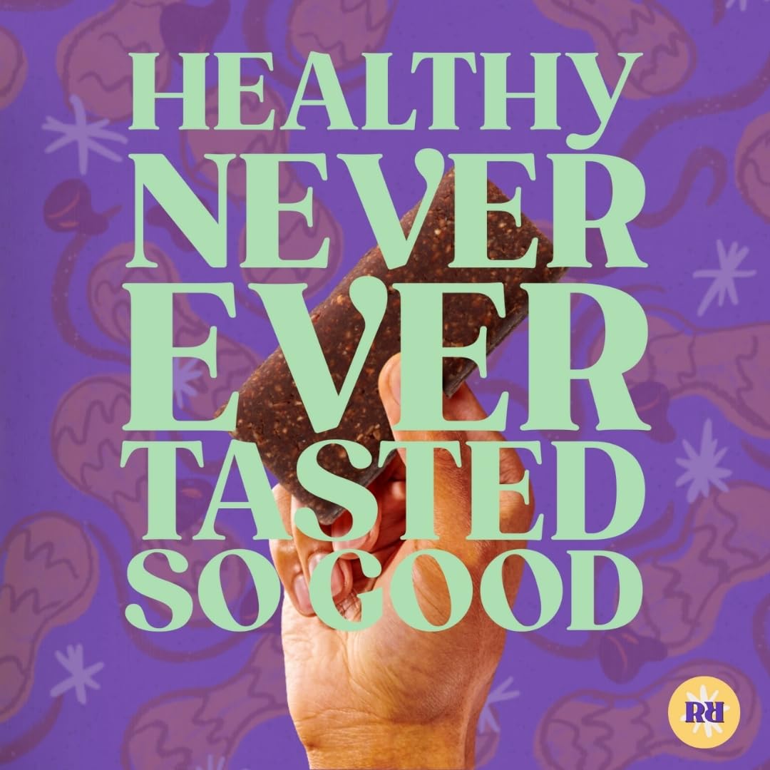 Raw Rev Vegan Protein Bars- Peanut Butter Dark Chocolate & Sea Salt, 12 bars, Non-GMO, Plastic-Neutral, Nothing Artificial, Glo Formula, Gluten-Free, Keto-Friendly, Paleo, Kosher, No Sugar Alcohols, No Stevia