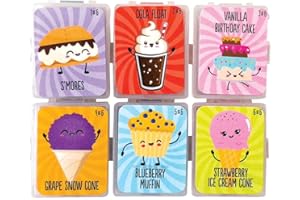 Raymond Geddes Link Up Scented Kneaded Erasers (Series Three - 36 Pieces) - 6 Moldable Eraser Designs with Snap Case - Fun Puzzle Kids Erasers