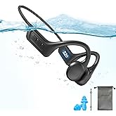 SilisoundTek Bone Conduction Swimming Headphones,Waterproof IP68,Wireless Bluetooth 5.3 Earphones with Microphone, Built-in 32GB MP3 Open Ear Bluetooth Headphones for Running,Swimming,Diving