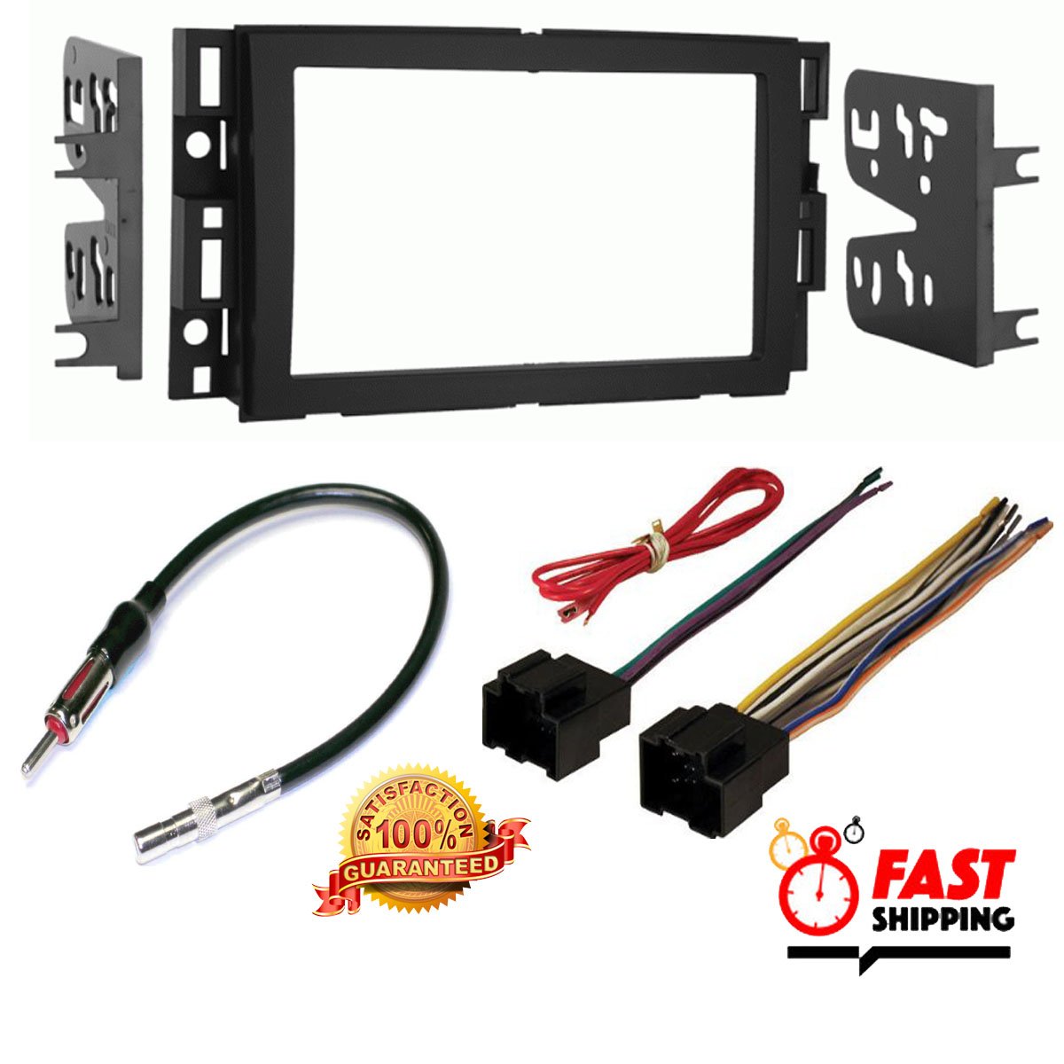 PONTIAC 2005 - 2009 G6 CAR STEREO RADIO CD PLAYER RECEIVER INSTALL MOUNTING KIT RADIO ANTENNA