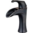 Pfister Brea LF042BRYY Waschtischarmatur In Toskanisches Bronze - Einhebel, Einzellochmontage, Mit Push & Seal Ablauf - Wasser Sparend