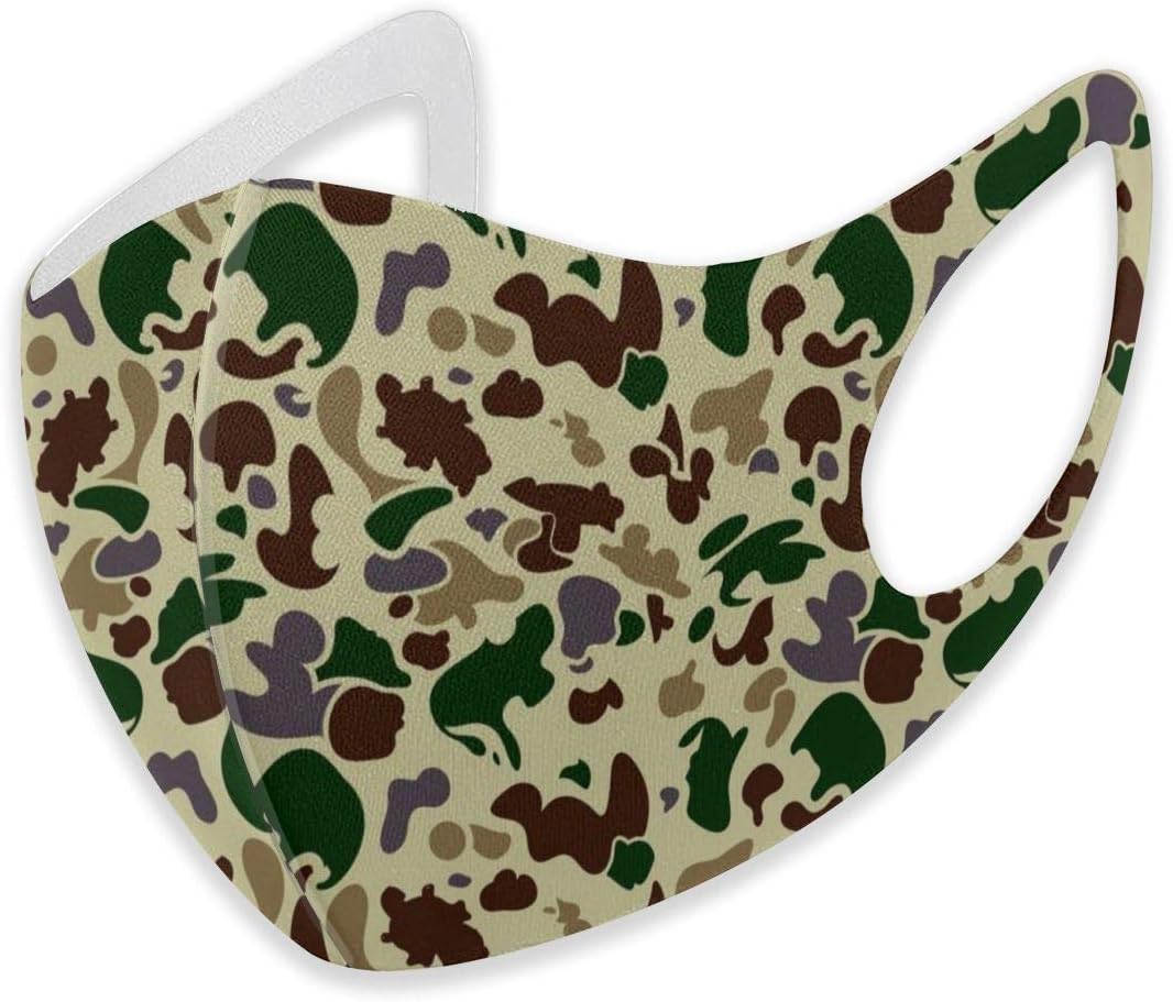 Mouth Masks for Dust Protection Anti Face Mask Washable Earloop Mask Camouflage Pattern