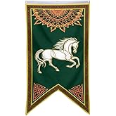 Yanbooch Lotr Rohan Banner Flag Man Cave Bed Room Home Office Party Decor 30x50 Inch, Green