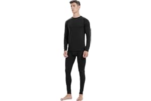 Iguana Mens 100% Merino Wool Base Layer Sets for Ski Lightweight Thermal Underwear