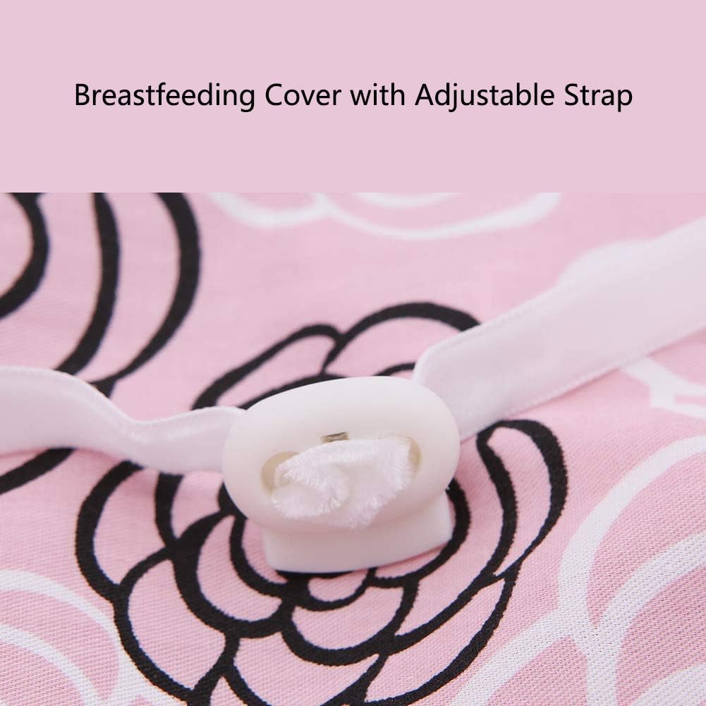 Breastfeeding Cover, Breathable Cotton Nursing Cover Scarf Breastfeeding Apron Shawl for Baby Car Seat Cover Baby Swaddle Blanket - Image 4
