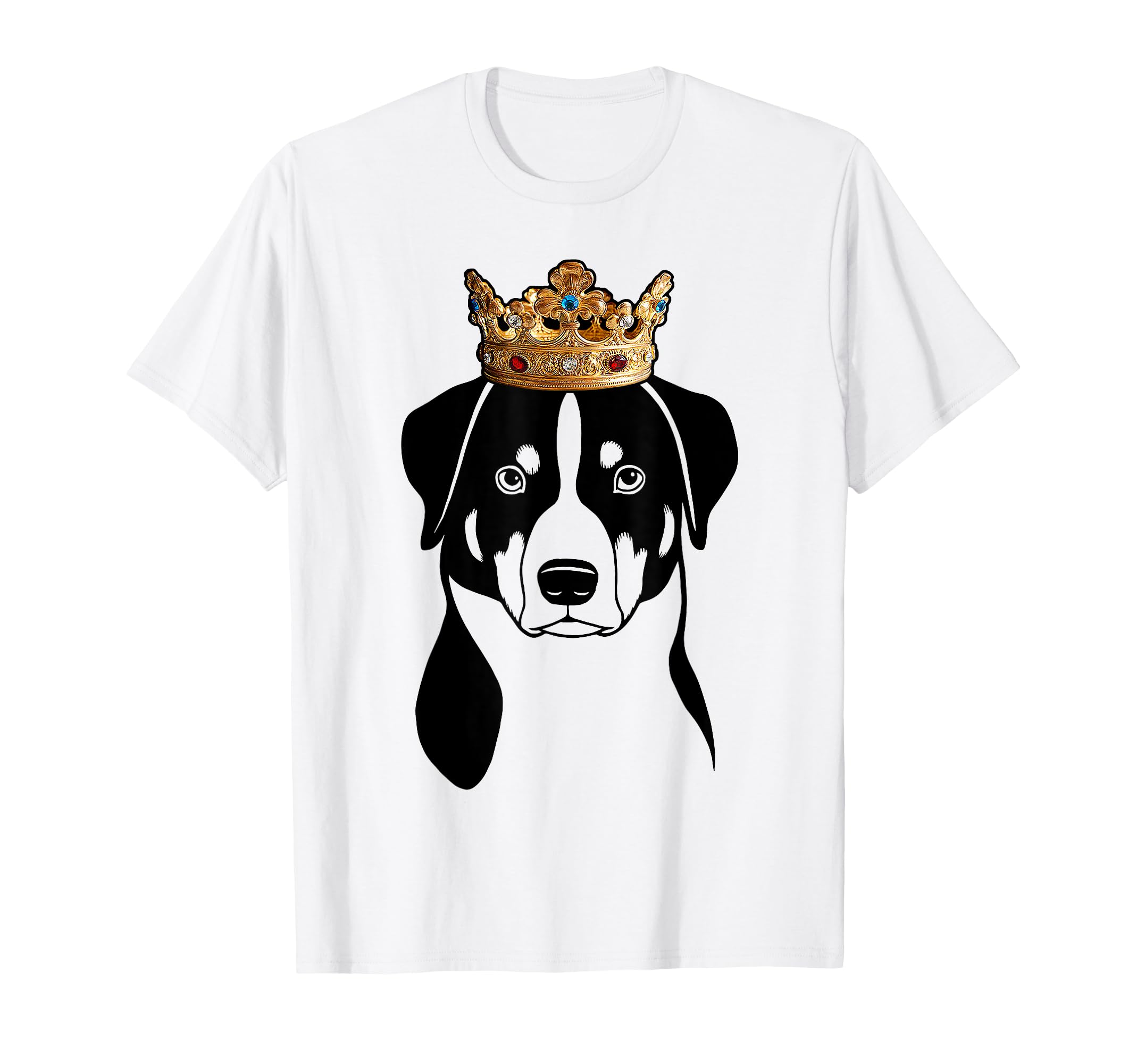 Appenzeller Sennenhund Dog Wearing Crown T-Shirt
