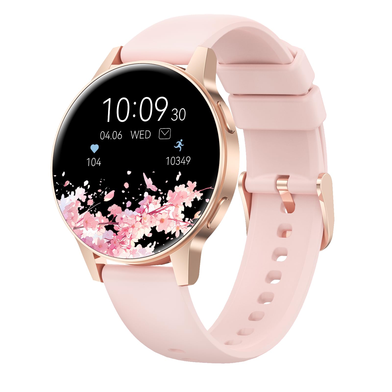 Smart Watch, 2025 Model, Round 1.27-inch Screen, IP68 Waterproof, Call and Message Notifications, 100 Sports Modes, Customizable Dial, Music Control, Camera Operation, Sleep Management, Heart Rate