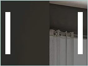 Lux-aqua Espejo del baño Espejo con luz LED de Pared para baño 80 x 60 SPE8060H 