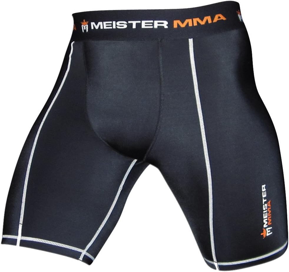 Meister MMA Compression Rush Fight Shorts w/Cup Pocket : Clothing