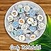 Jungle Safari Welcome Baby Shower Kisses Candy Stickers, Chocolate Drops Labels - 180 Count