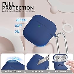 for AirPods 4 Case, Soft Silicone Protective Case