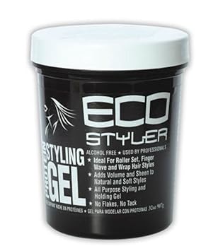 Amazon Com Ecoco Eco Style Gel Black 32 Ounce Hair Styling