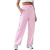 YIPINK Hiking Pants Women Lightweight Cargo Pants Quick Dry Water Resistant Outdoor Travel Pants with Zipper Pockets