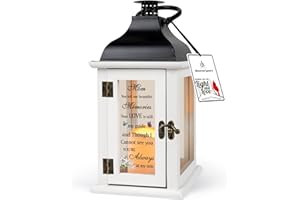 HN HAIINAA Memorial Lantern - Bereavement Sympathy Gifts for Loss of Mother Memorial Gifts for Loss of Mother Thoughtful Funeral Gifts for Loss of Mother Remembrance Gifts for Loss of Loved One