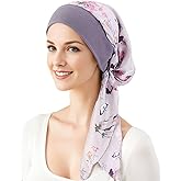 BELLESHOW Chemo Headwear Turbans for Women, Cancer Head Scarf, Headwear Coverings Caps, Head Wraps for Cancer Patients