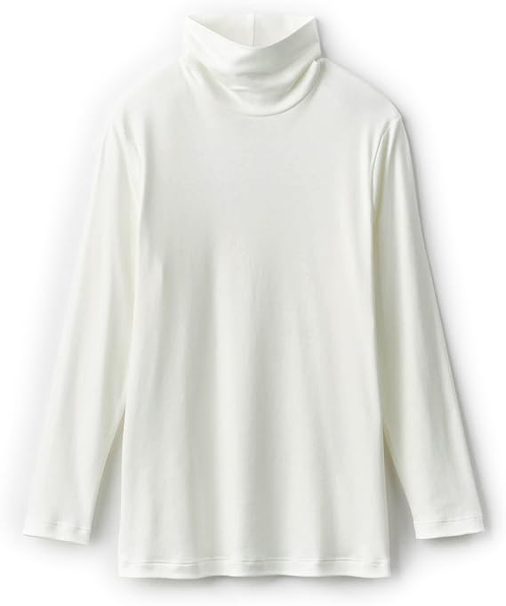 Amazon ベルメゾン あったかインナー 綿１００ タートルネック長袖メンズ オフホワイト サイズ ３ｌ 下着 インナー 通販