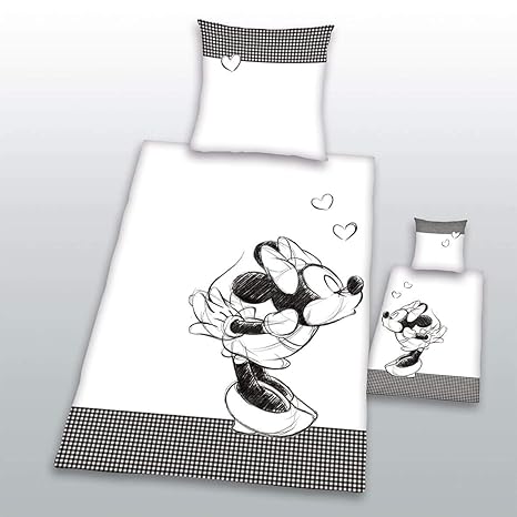 Minnie Maus Mouse Bettwasche 1 X Kissenbezug 80 X 80 Cm Und 1 X