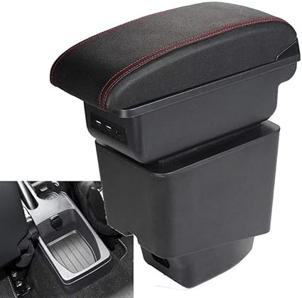 Xthy Fur Renault Captur Armlehnenbox Zubehor Aufbewahrungsbox Mit Getrankehalter Aschenbecher Mit Usb 18 19 Amazon De Sport Freizeit