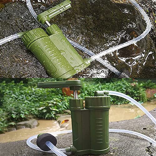 Langkou Portable Water Filter Pump, Outdoor Personal Water Purifier