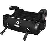 Diono Connect3 RXT Backless Booster, Slim Fit 3-Across in Many Mid-Sized Sedans and SUVs, for Children from 40-120 lbs., Lightweight with Latch connectors