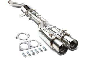 DNA MOTORING CBE-NS13-D Cat Back Exhaust System [Compatible with 89-94 Nissan 240SX]