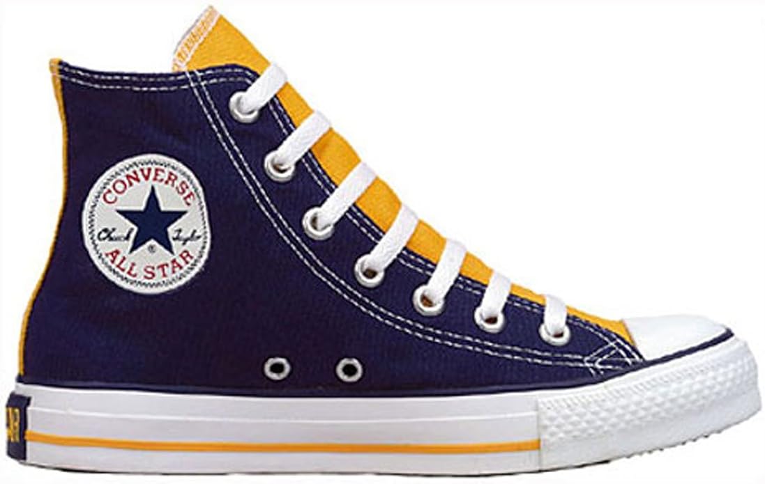 purple and gold chuck taylors